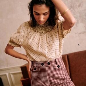 Sezane Dalton linen blouse